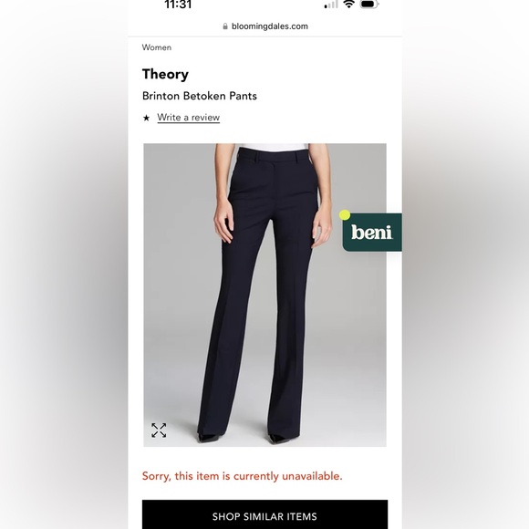 Theory Brinton wool pants - Picture 7 of 7